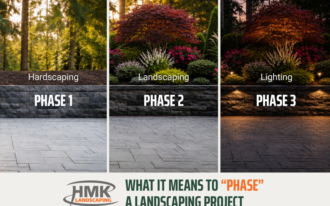 three phases to a Michigan landscaping project.